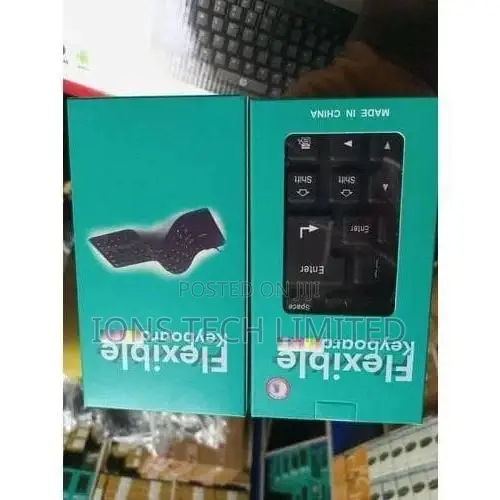 Flexible Silicone Keyboard – Waterproof Foldable USB – Brand New