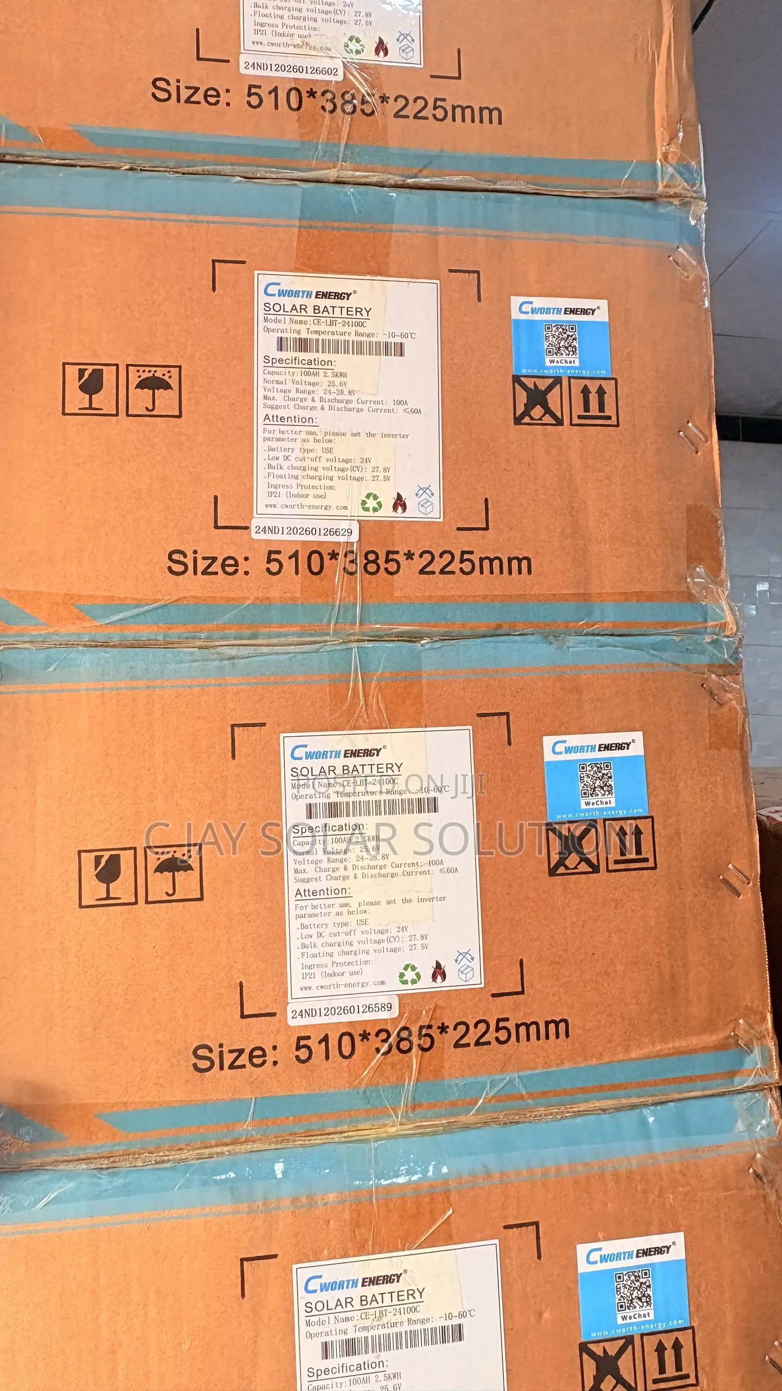 BRAND NEW Cworth Litium Battery 2.5kw 24volts