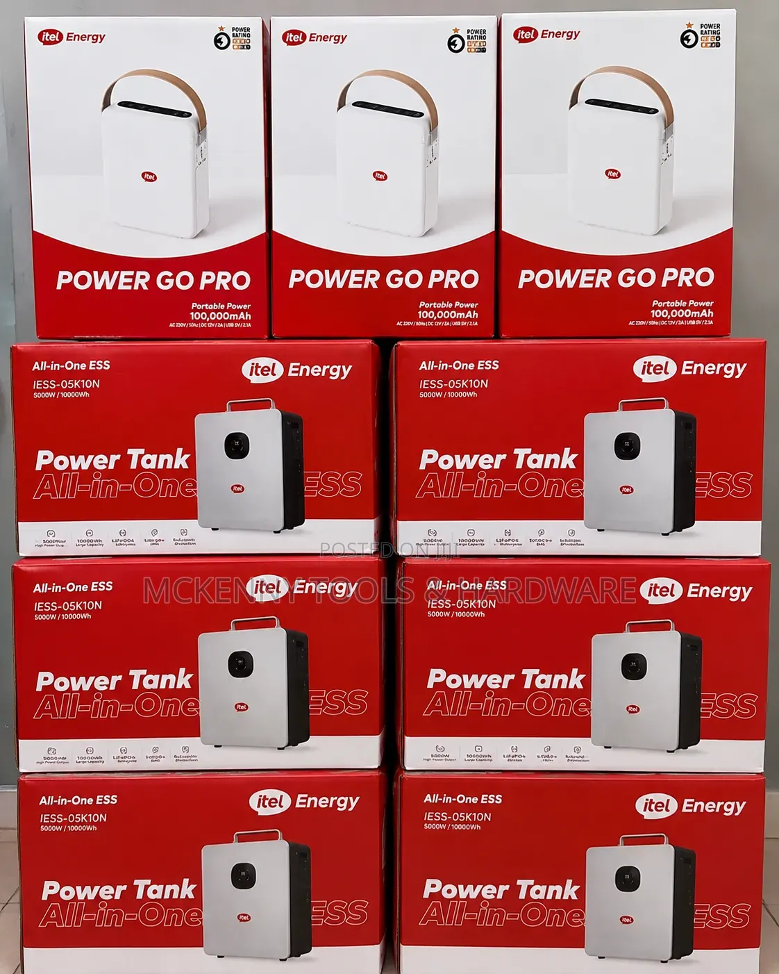 Itel Energy Itel Power Tank 500W Inverter + 1kWh LiFePO4 Battery