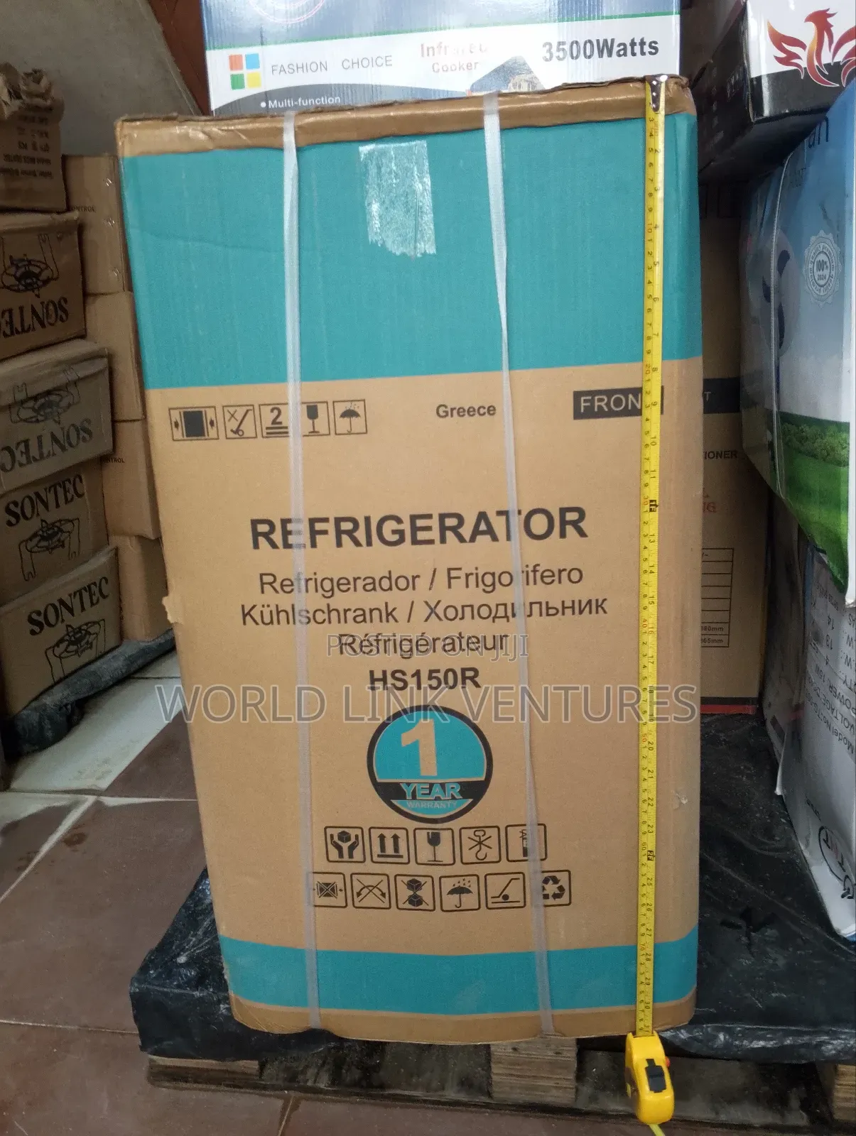 Greece Inverter Table Top Fridge Double Door