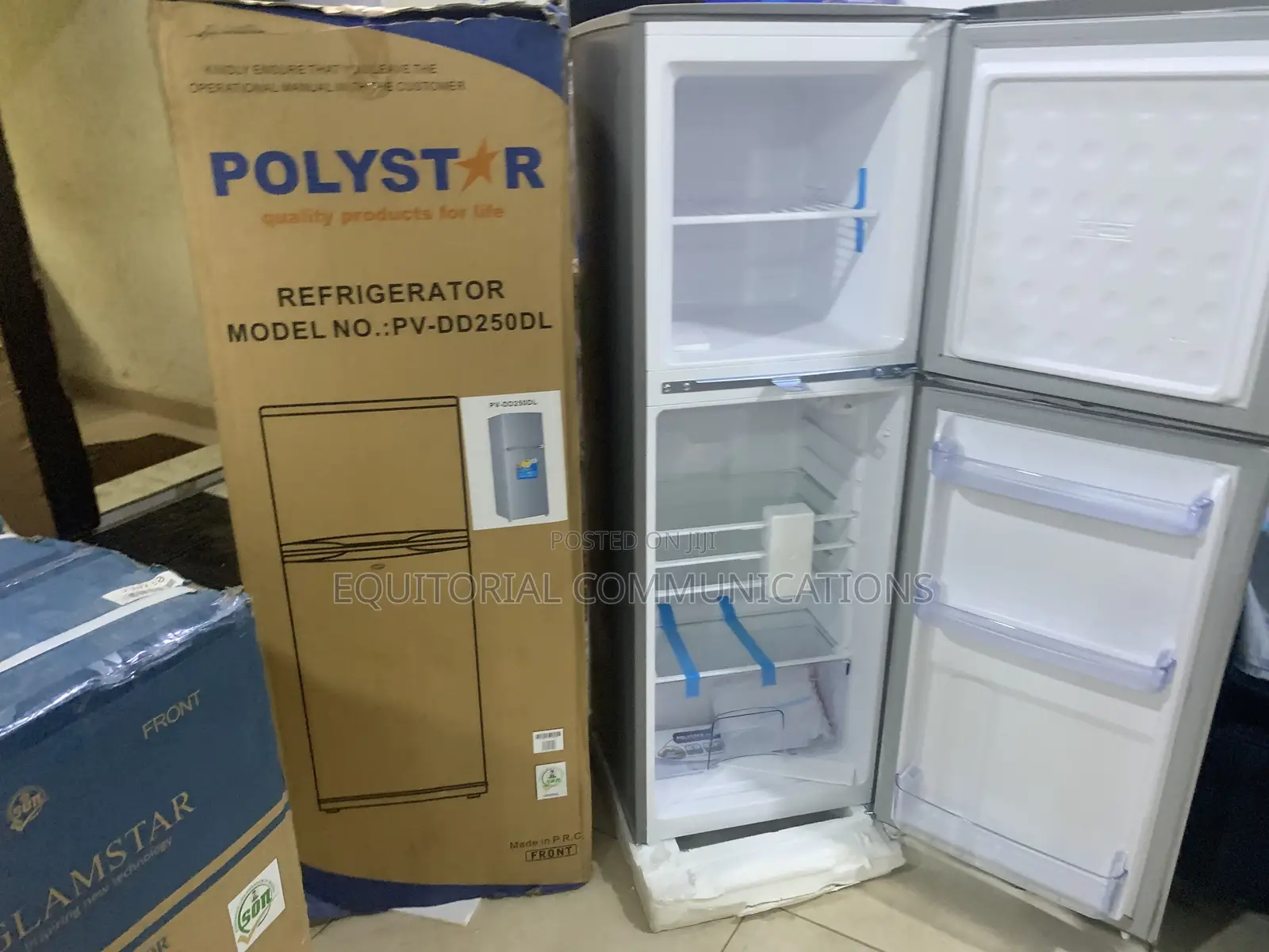 Polystar 250L Family Size Double Door Refrigerator