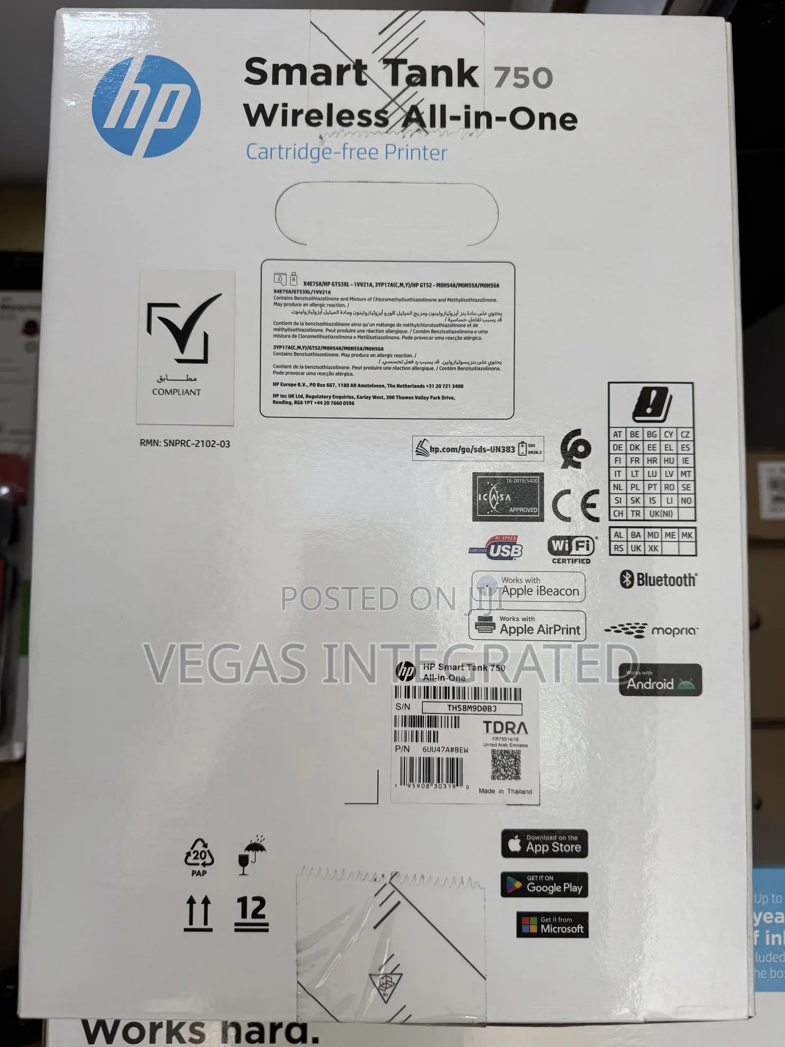 HP Smart Tank 750 All-in-One Printer