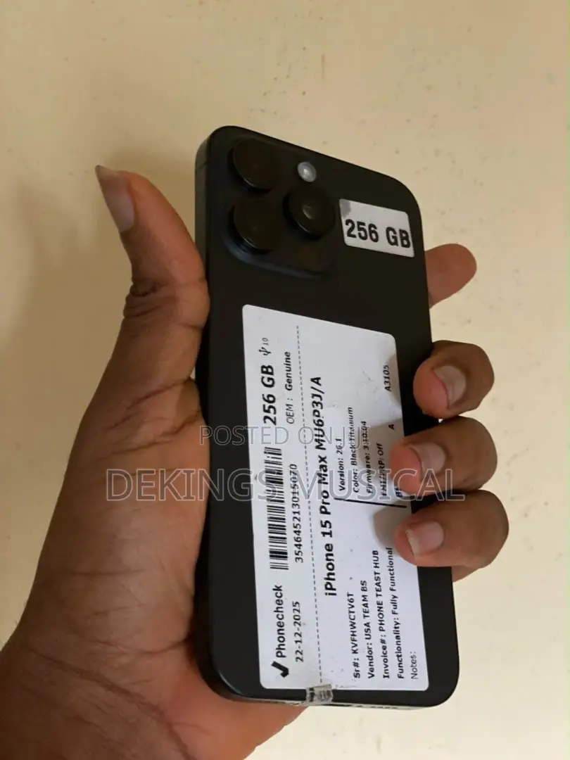 Apple iPhone 15 Pro Max 256 GB Black