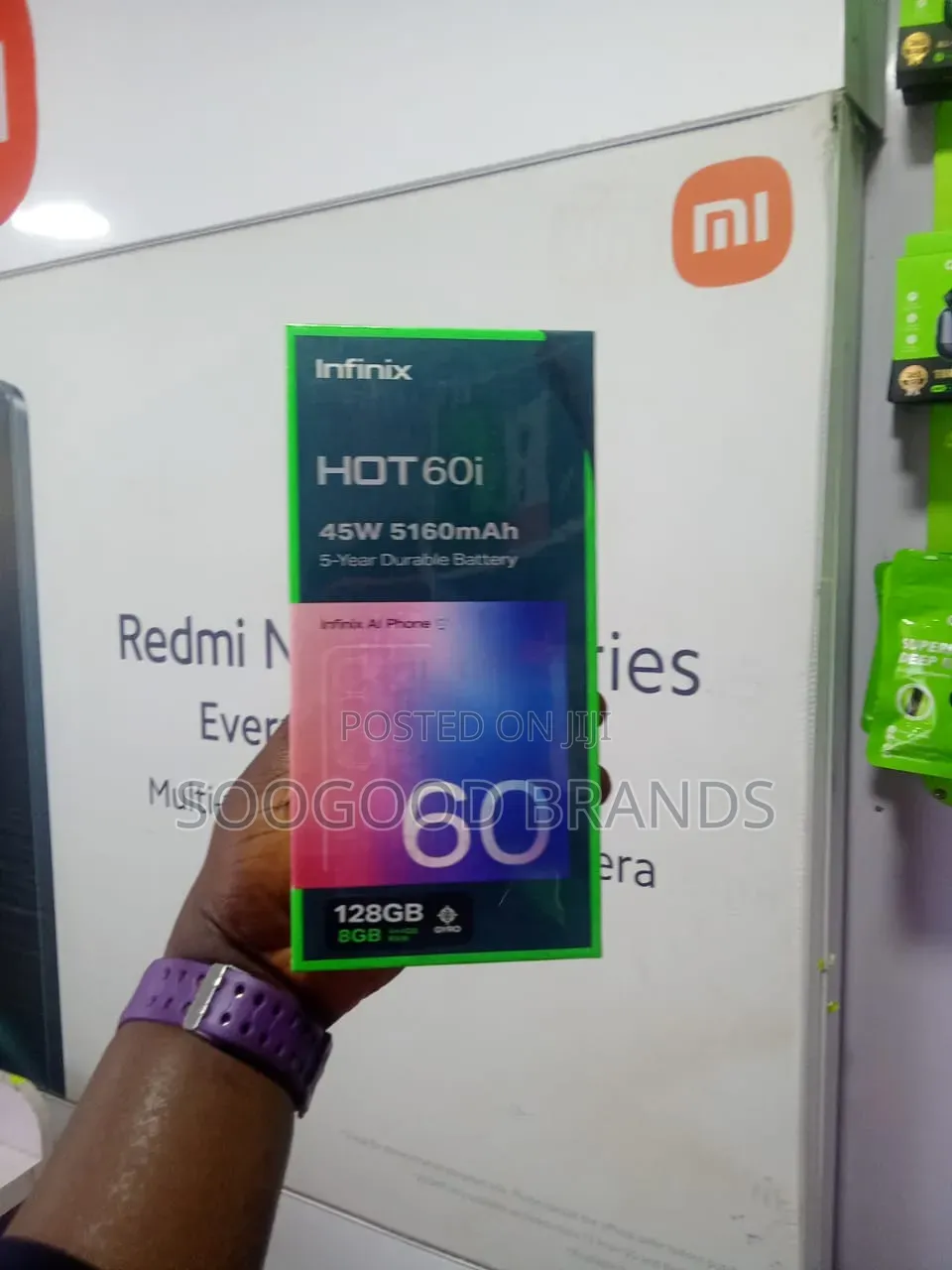 New Infinix Hot 60i 128 GB Black