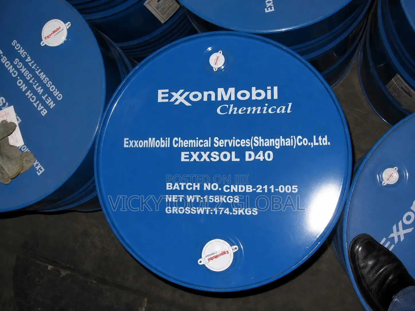 Exxonmobil Chemical Exxsol D40 Solvent Drum