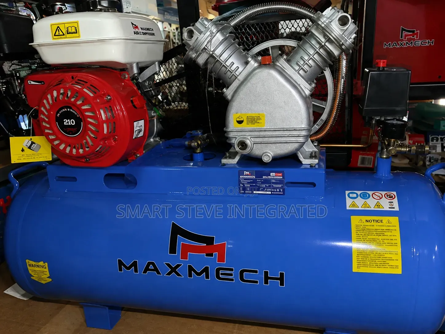 The Maxmech 100L Gasoline Engine Air Compressor