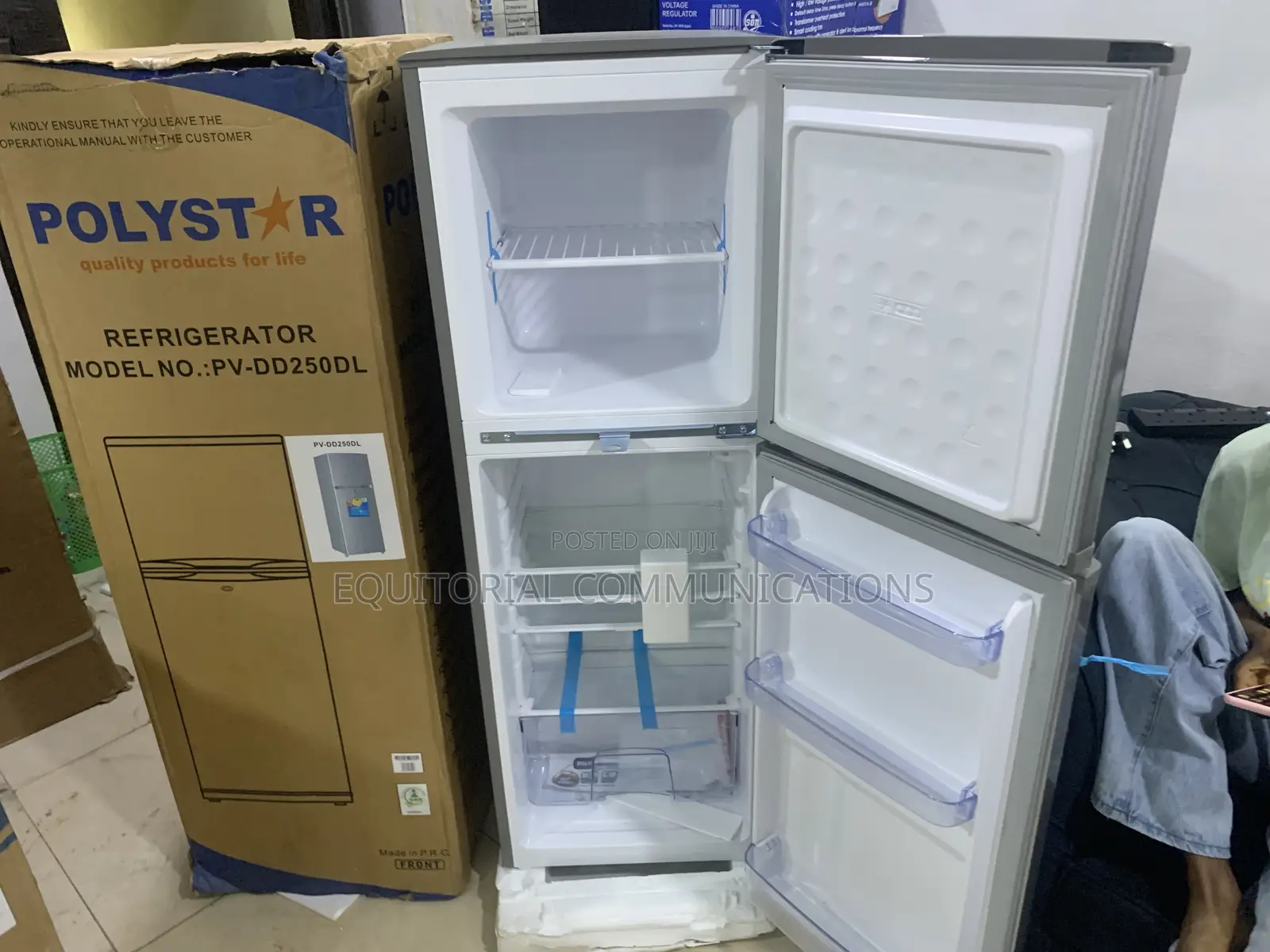 Polystar 250L Frost Free Double Door Refrigerator