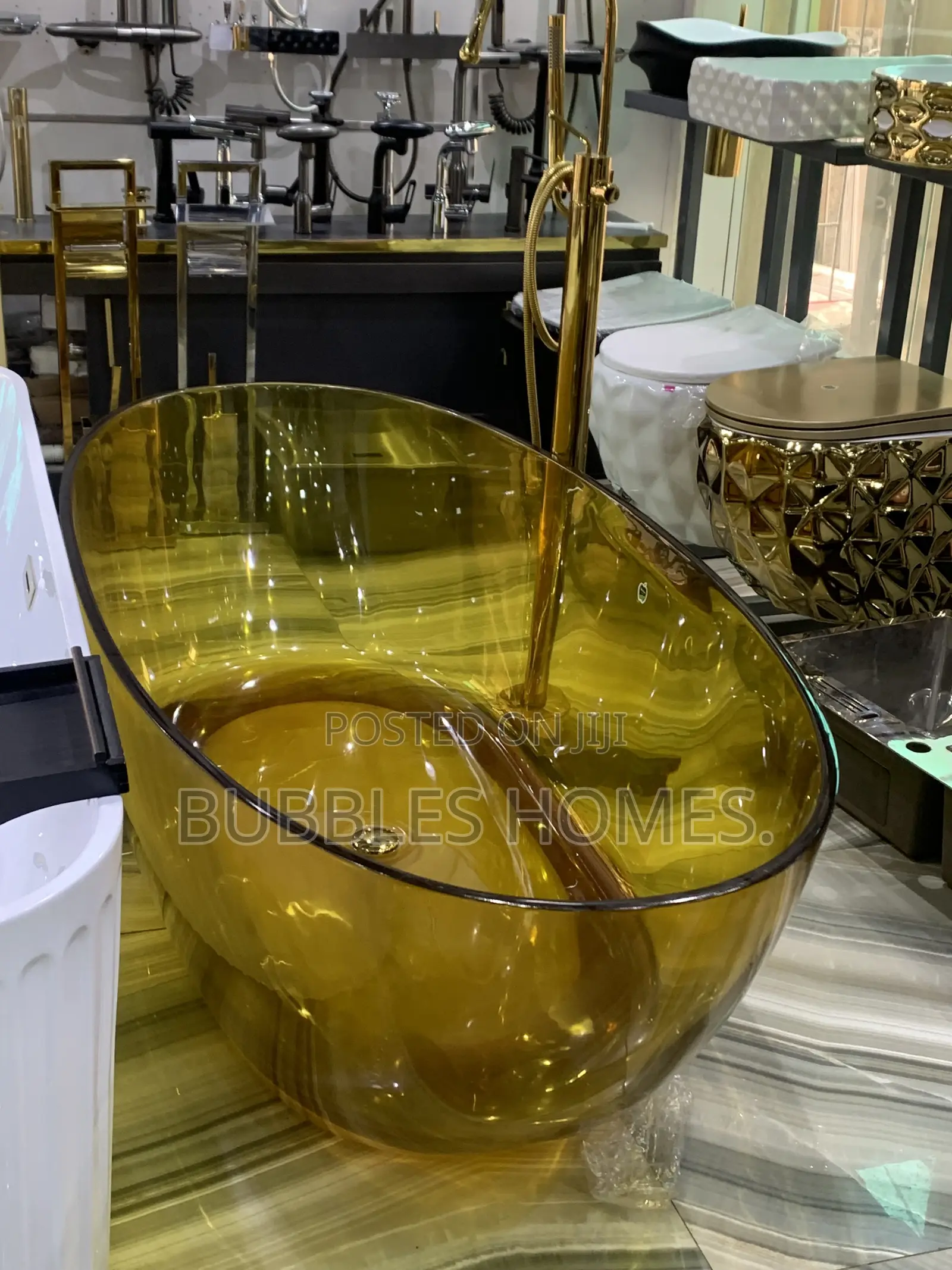 Free Standing Bathtub Gold