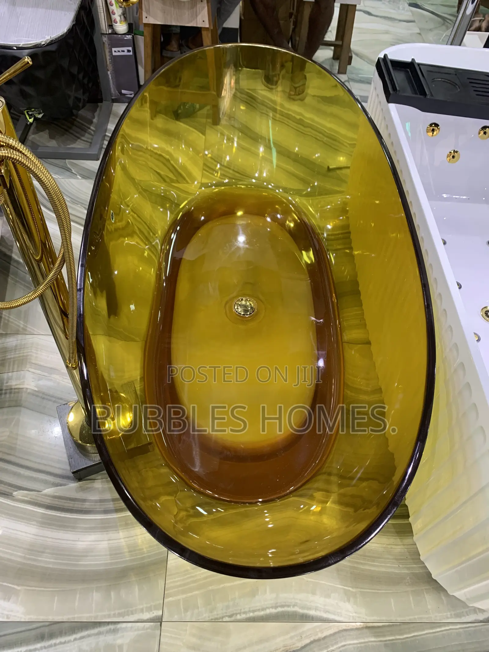 Free Standing Bathtub Gold