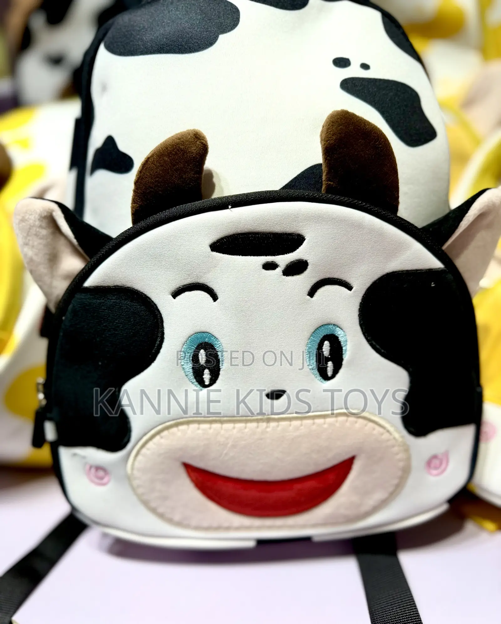Cute Cow Print Toddler Backpack – Kids Mini Bag (Ikeja)