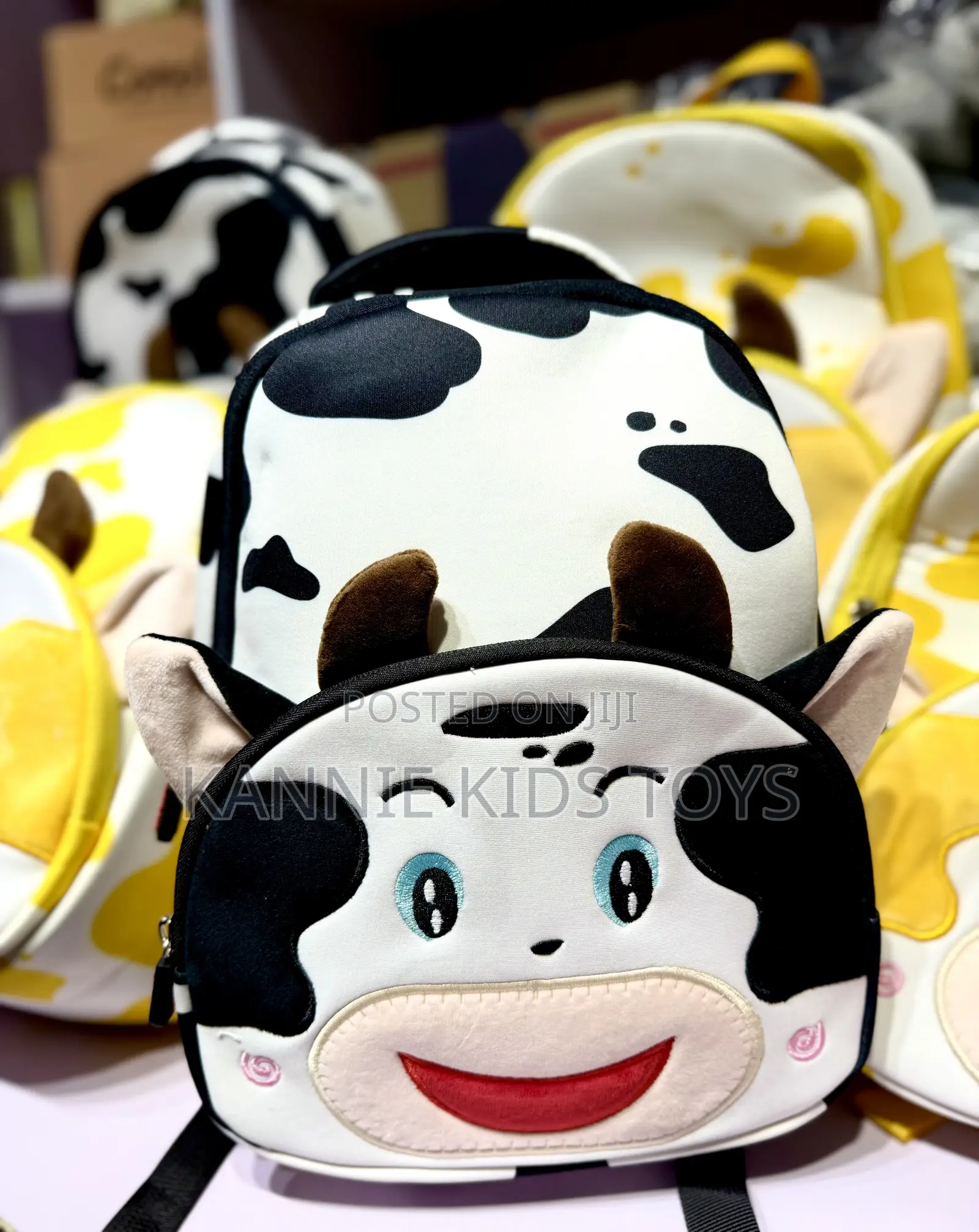 Cute Cow Print Toddler Backpack – Kids Mini Bag (Ikeja)