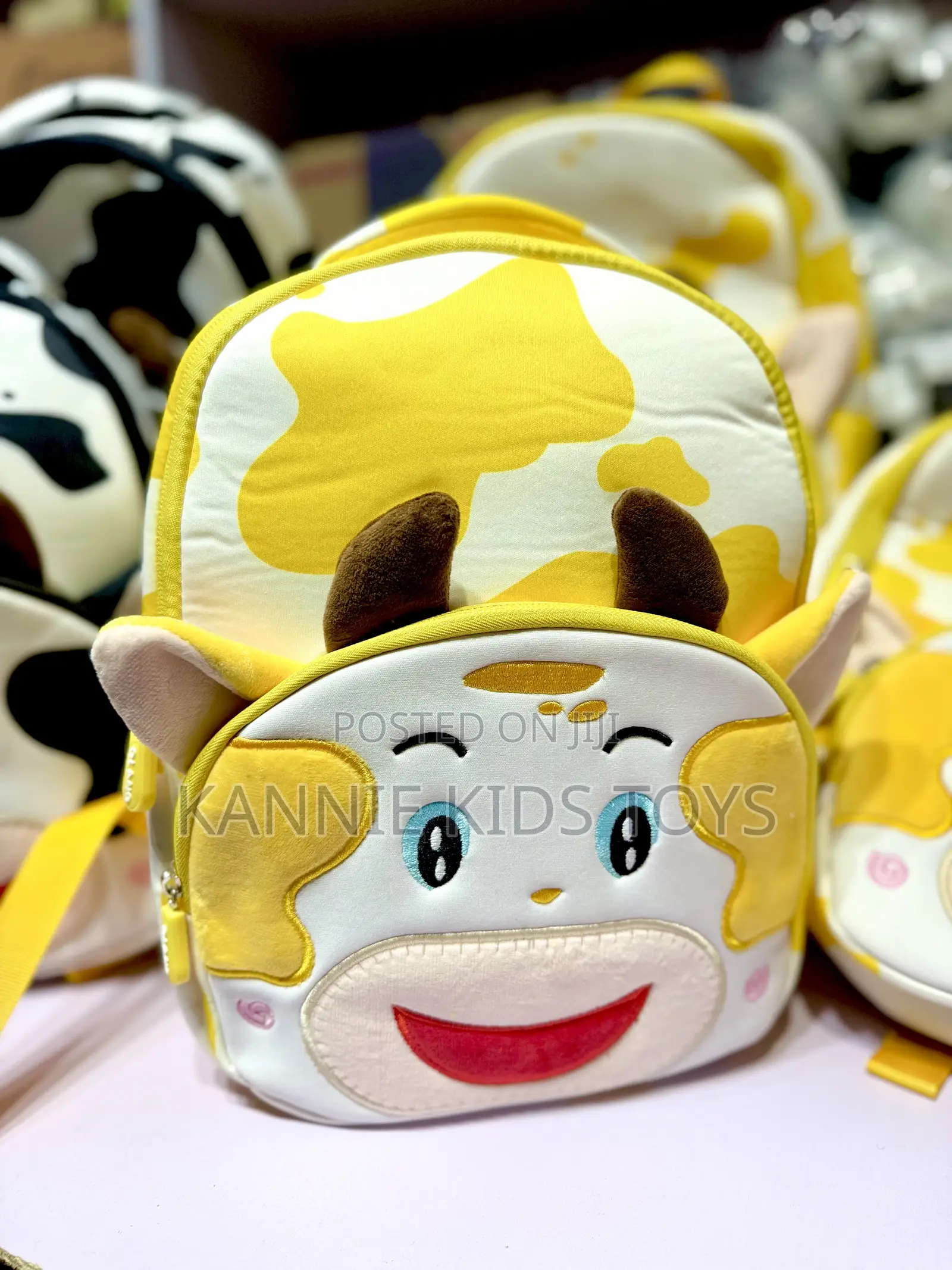 Cute Cow Print Toddler Backpack – Kids Mini Bag (Ikeja)