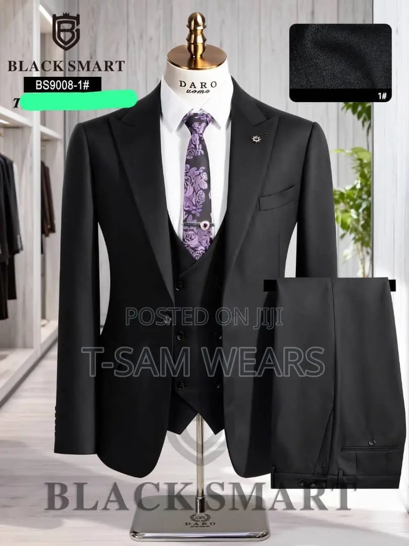 Black Smart Designer Turkish Suit