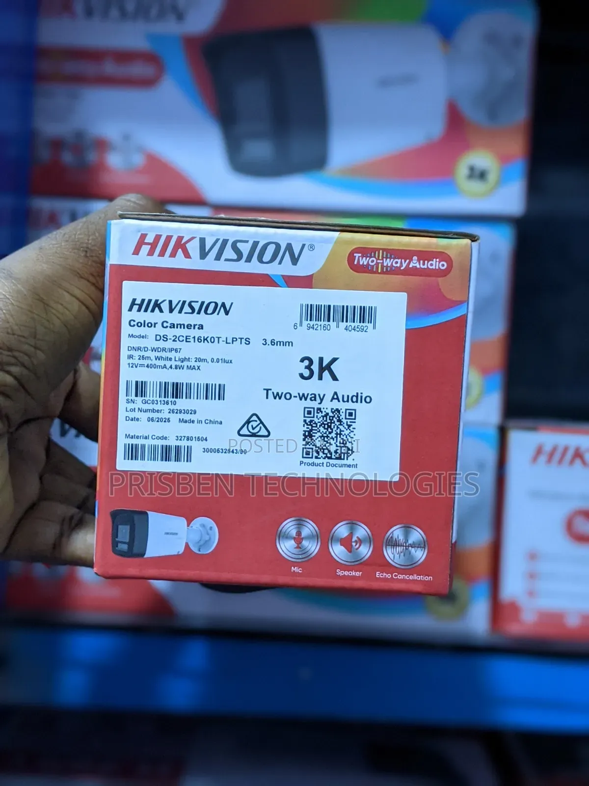 Hikvision Two-Way Audio Bullet Analog Camera