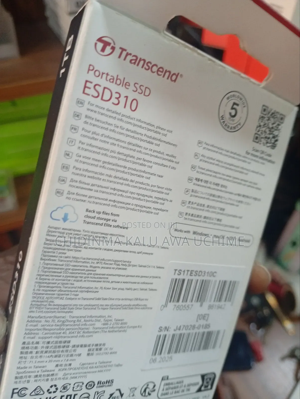Trancend ESD 310 1TB Portable SSD