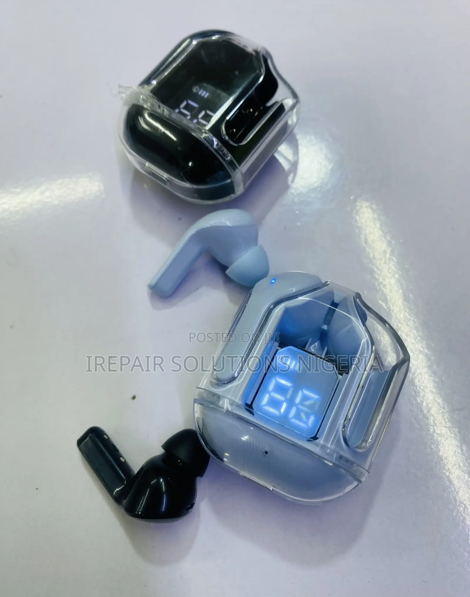 Ultrapods Max Wireless 5.3 Bluetooth Earbuds – Transparent Case