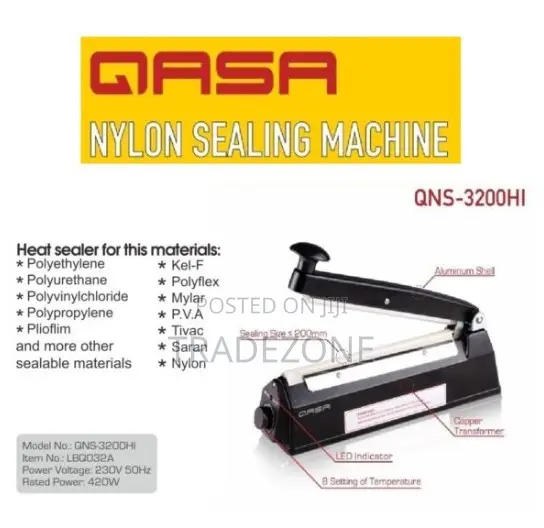 Qasa Nylon Sealer Sealing Machine QNS-3200HI 32A