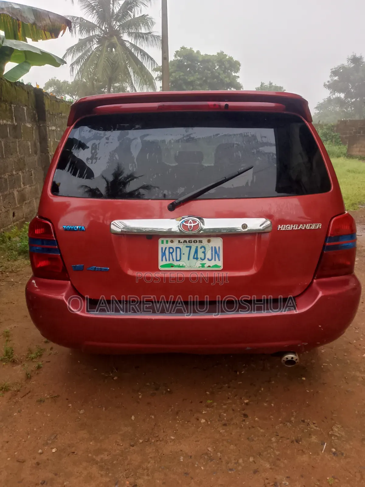 Toyota Highlander 2004 Red
