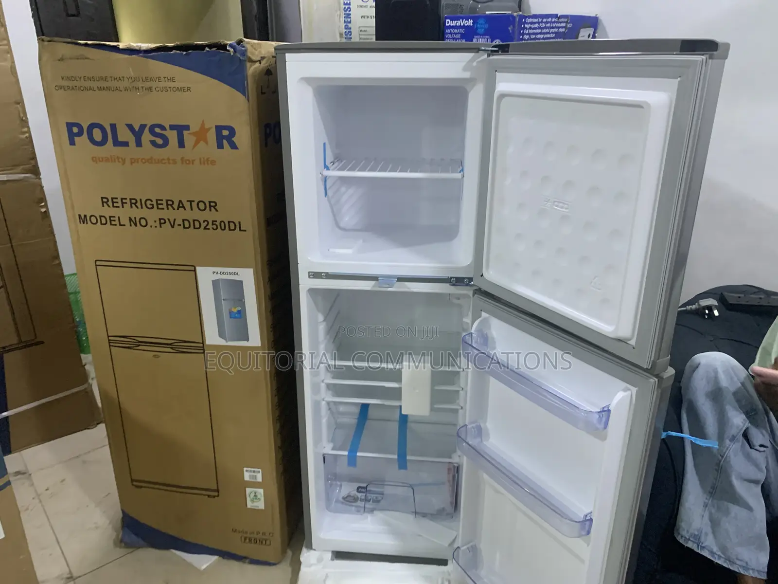 Polystar 250L Kitchen Double Door Refrigerator