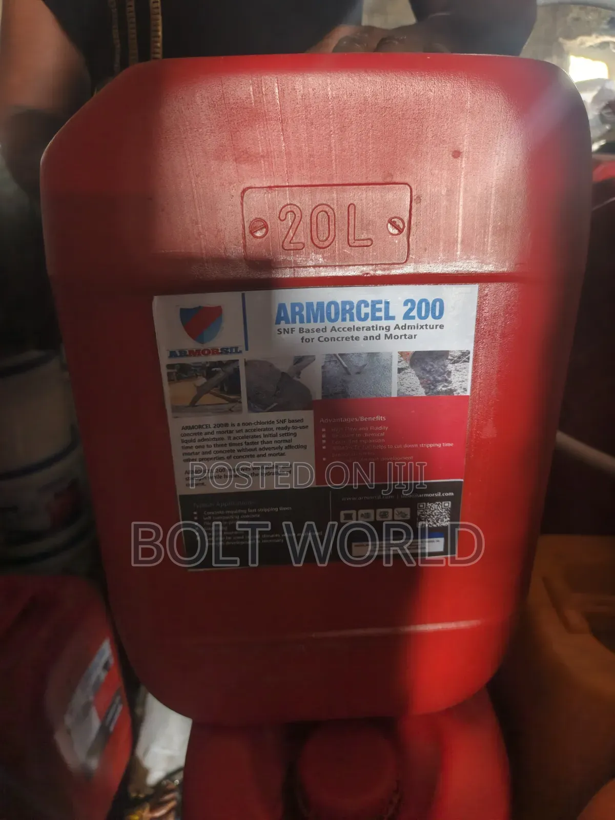 Armorcel200 SNF Accelerating Admixture for  Concrete Mortar 20l
