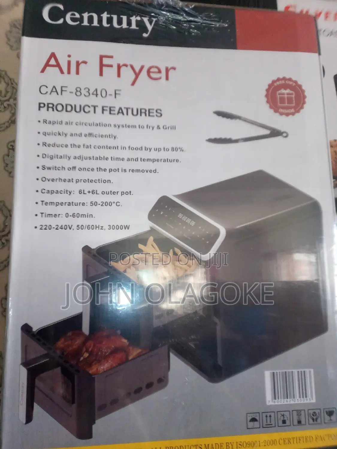 The Century Double Stack 6L + 6L Air Fryer (Model CAF-8340-F)