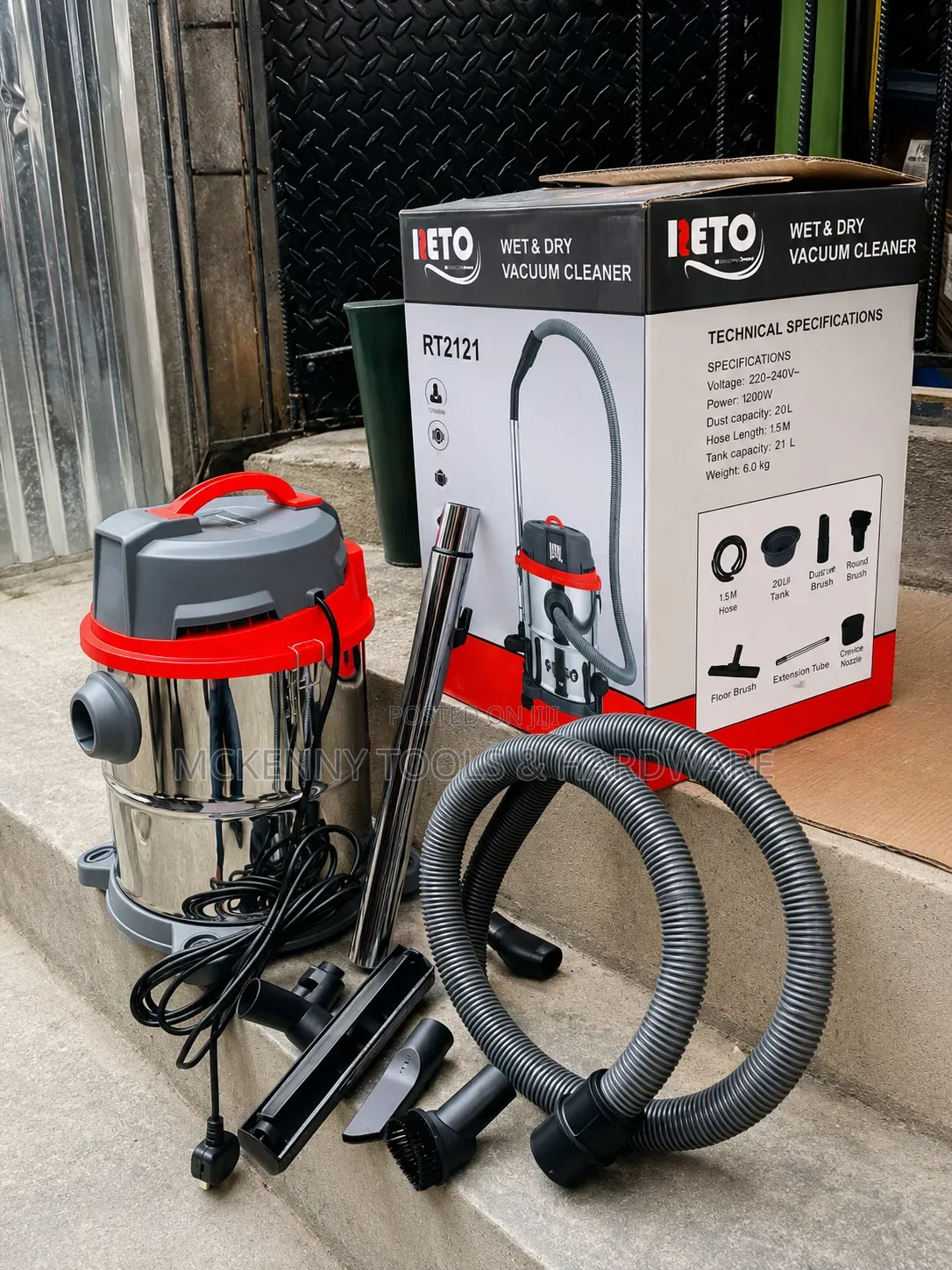 RETO RT2121 Wet & Dry Vacuum Cleaner.