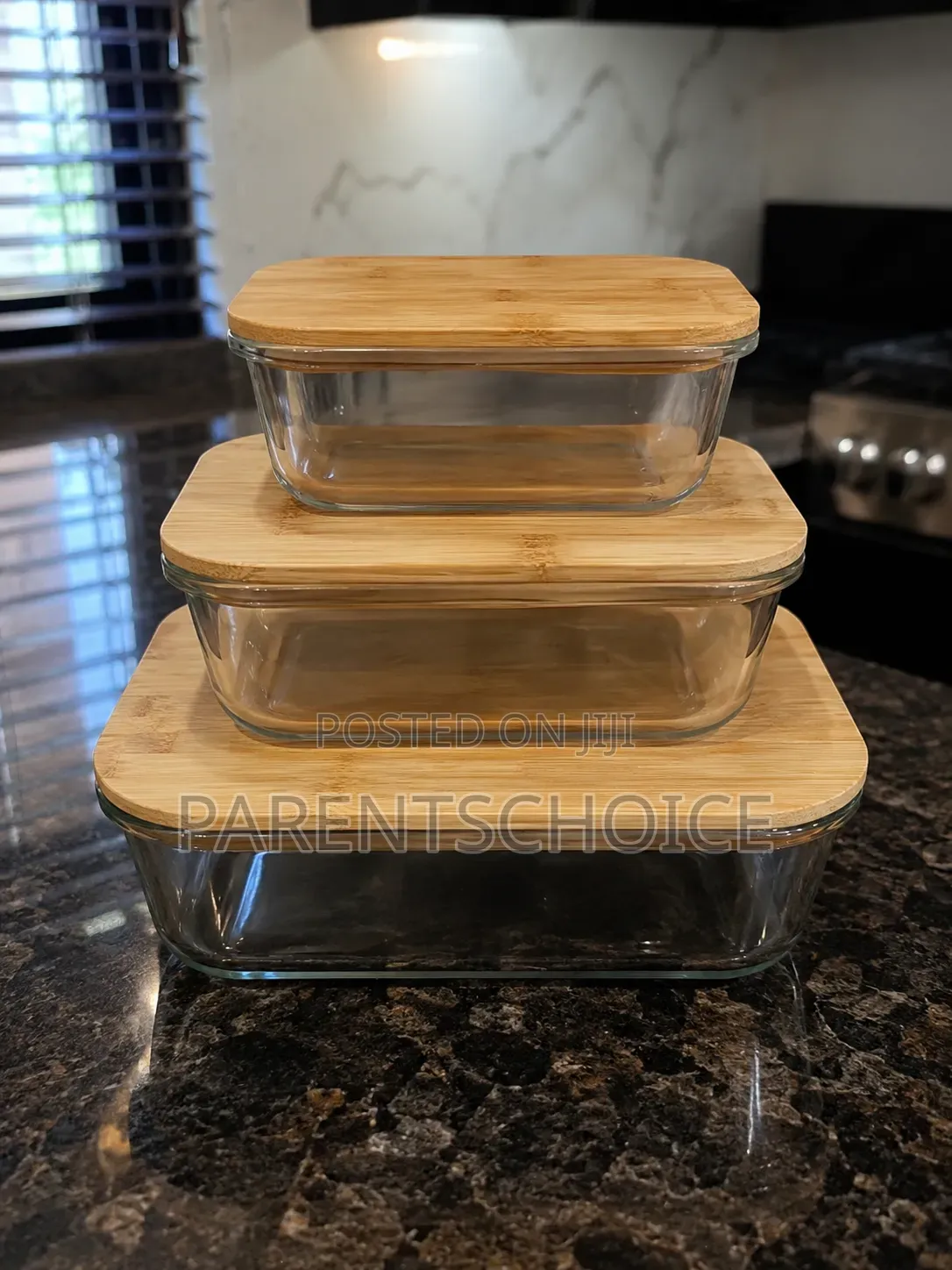 3pcs Food Glass Storage Bowl - Food Fresh Presevation Storage