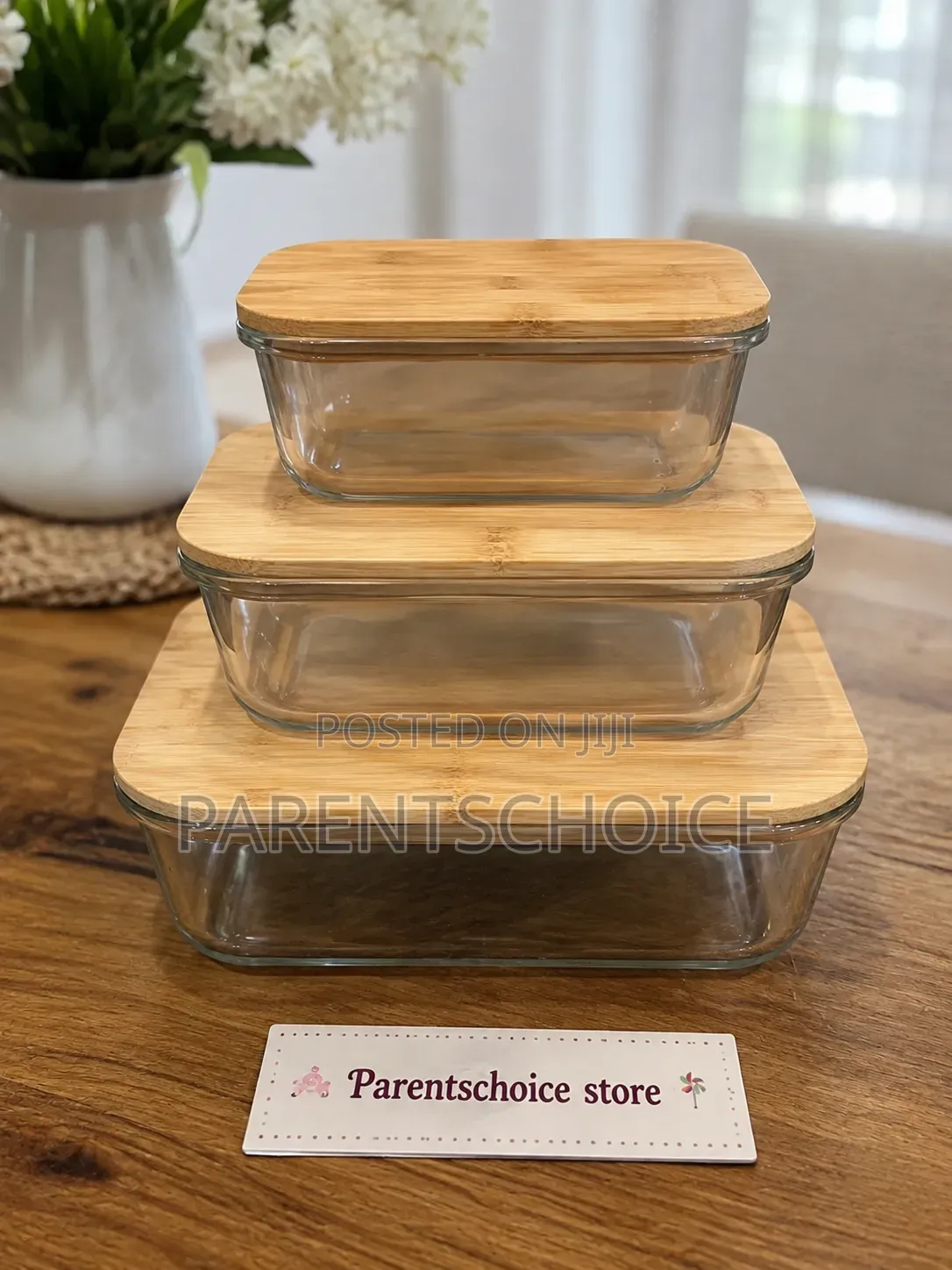 3pcs Food Glass Storage Bowl - Food Fresh Presevation Storage