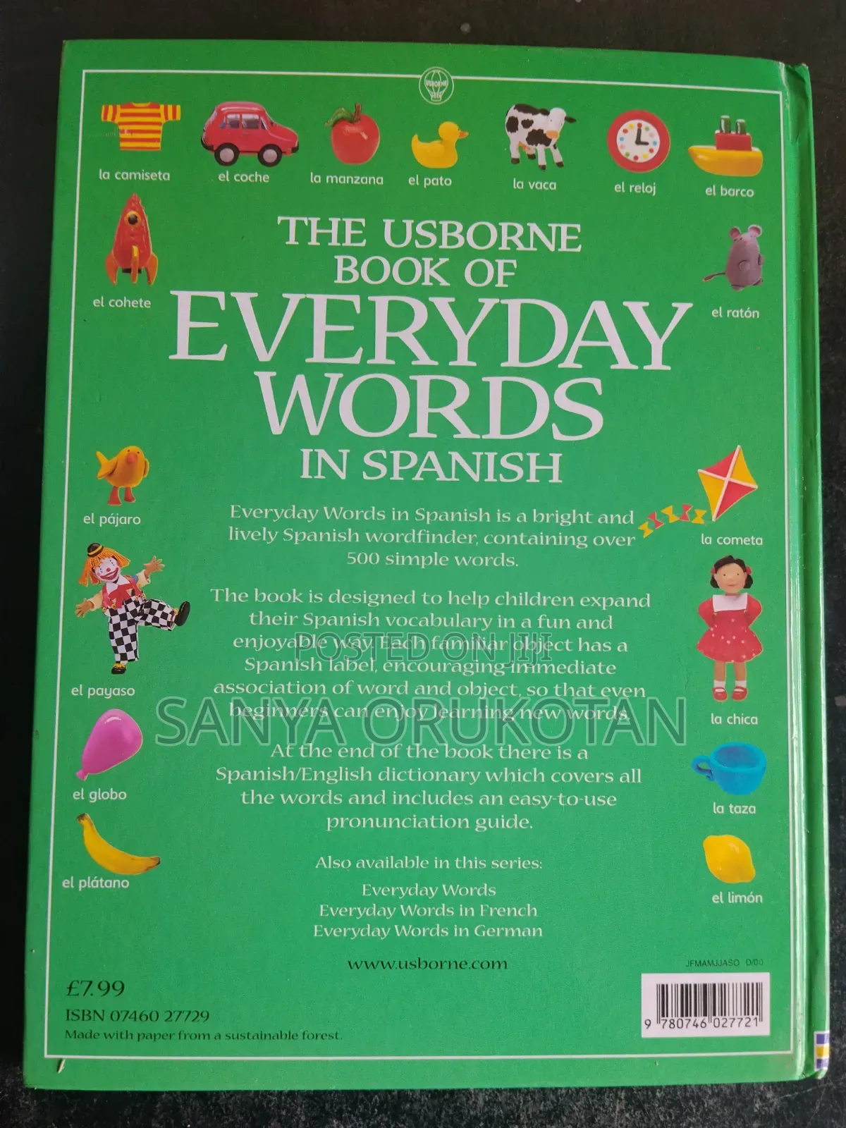 The Ursbone Book of Everyday Words in Spanish
