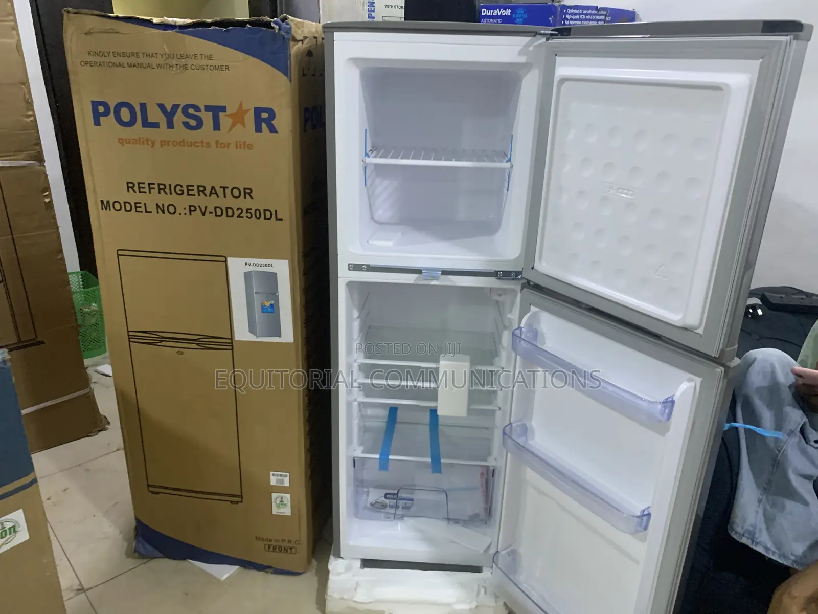 Polystar 250L Stylish Double Door Refrigerator
