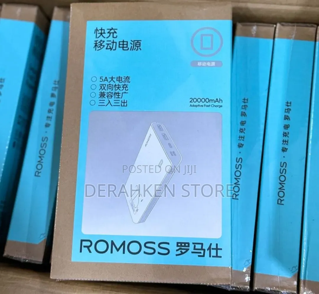 ROMOSS 20,000mAh Power Bank – High-Capacity Fast Charging