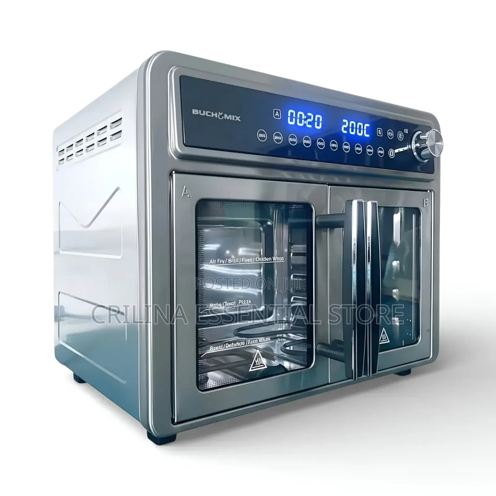 Buchymix 28-Litre, 11-in-1 Double French Door Airfryer, Toaster & Oven