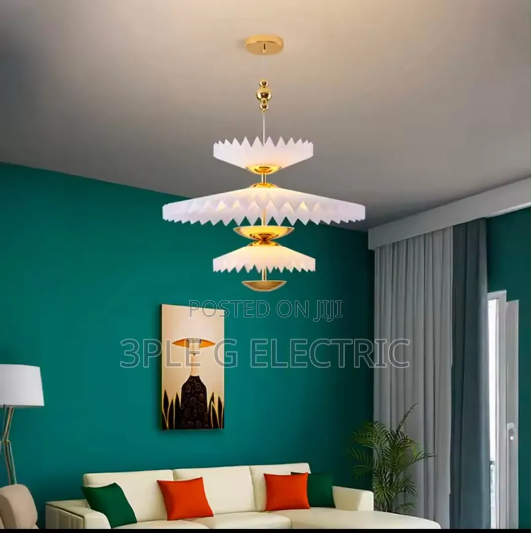 600mm Nordic Pendant Light (Blk & Gd)