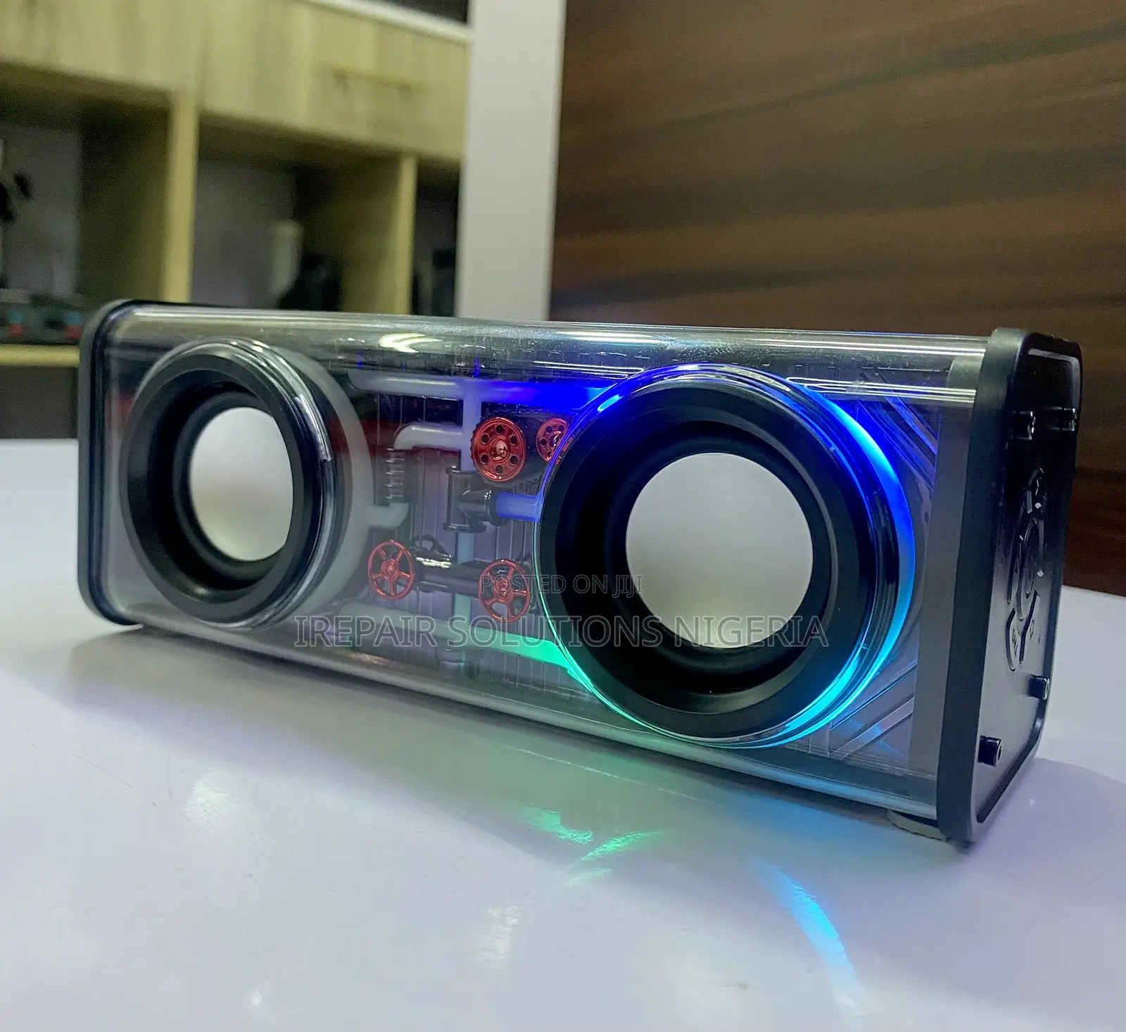 V8 RGB Dual 13.6W Wireless Bluetooth Speaker With LED Lights & FM