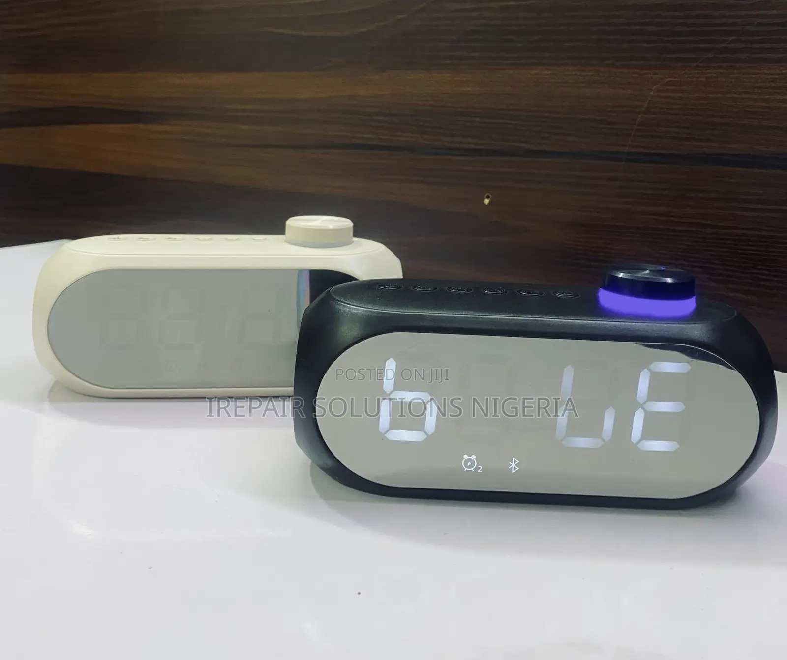 Smart RGB Bedside Table Speaker (Digital Clock + Alarm + FM Radio)