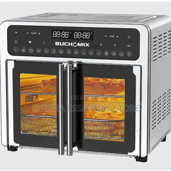 Buchymix 24l Double Compartment French Door Air Fryer Oven