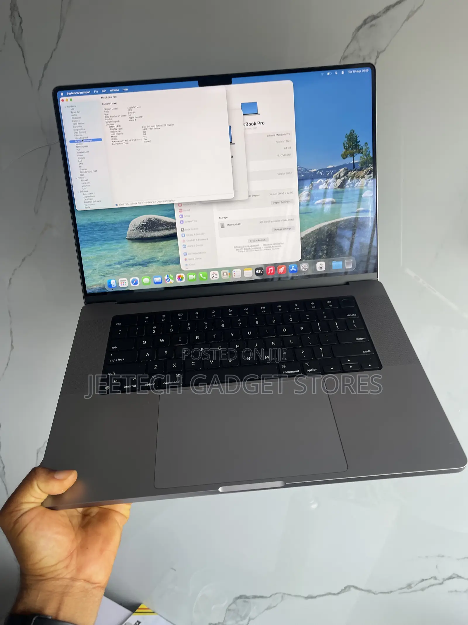 Laptop Apple MacBook Pro 2021 M1 Max 64GB Apple M1 Max SSD 1T