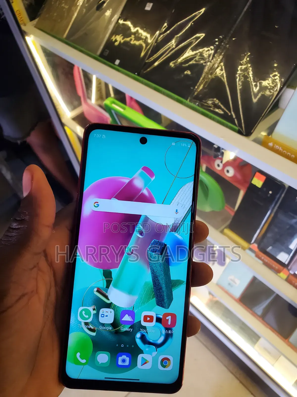 LG Q92 5G 128 GB Red