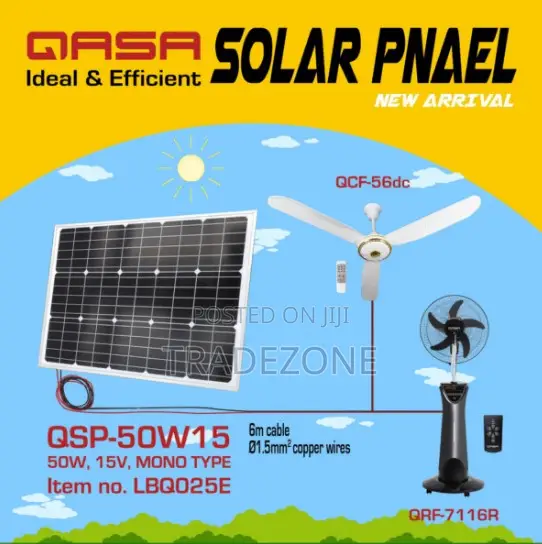 Qasa 15v50w Solar Panel(mono) QSP-50w15