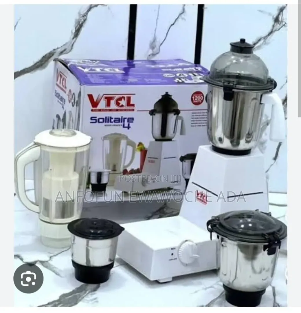 VTCL Solitaire 4 Cups – 1200 Watts Mixer Grinder