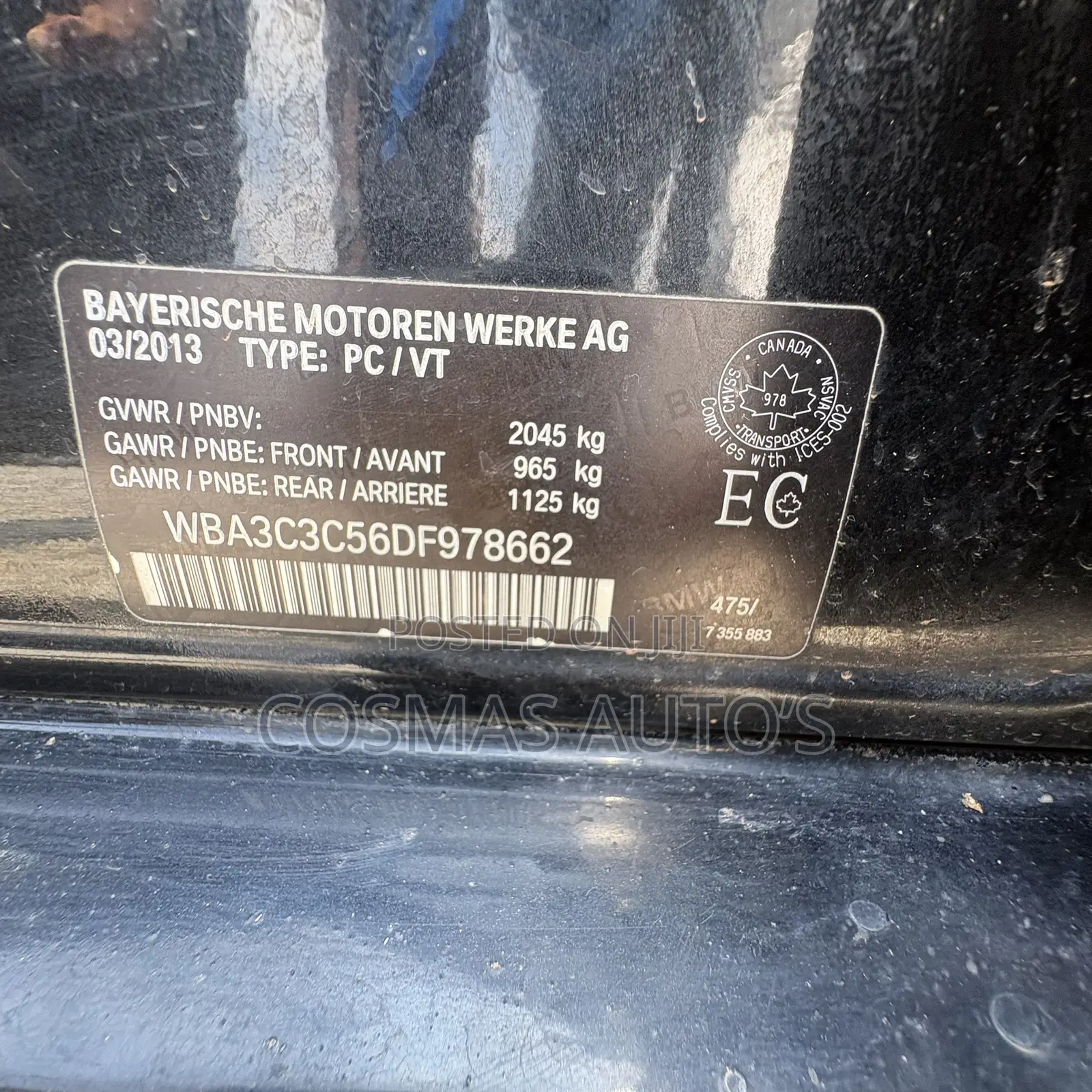 BMW 320i 2013 Black