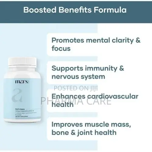 Lions Mane 60 Capsules With Moringa, Tongkat Ali & Cod Liver Oil