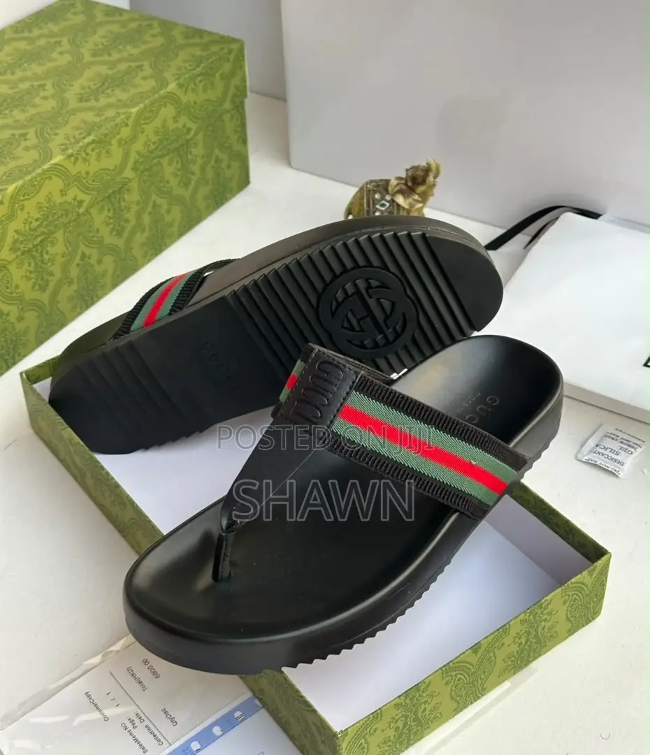 Gucci Luxury Leather Slippers