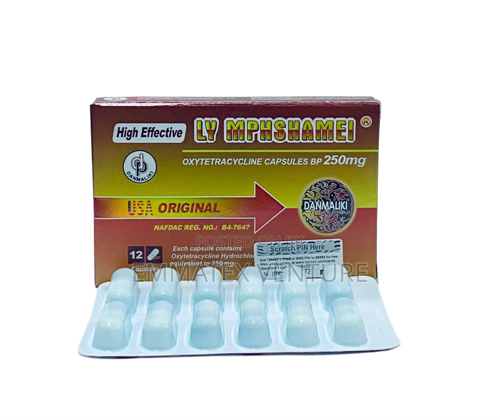 Hympashyn 250mg (Oxytetracycline) X12