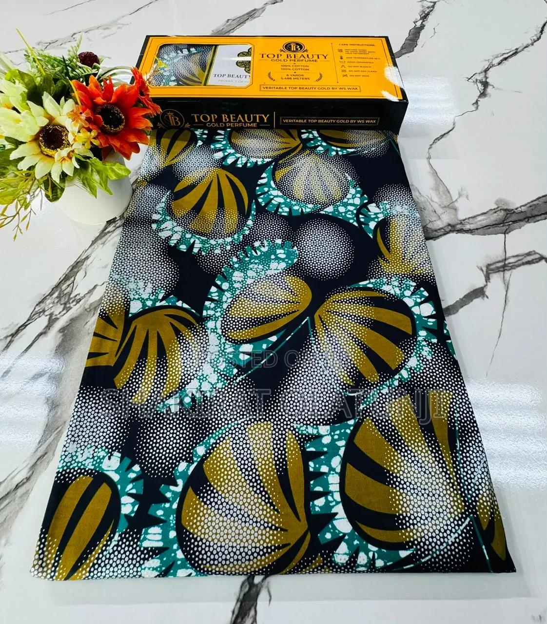 Premium Holland Gold Ankara Fabric 30,000/6 Yards