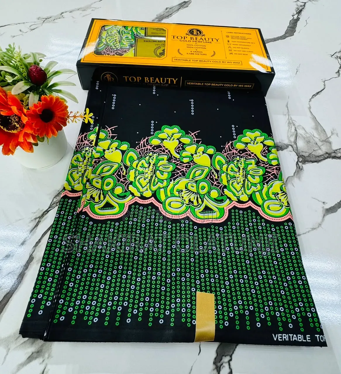 Premium Holland Gold Ankara Fabric 30,000/6 Yards