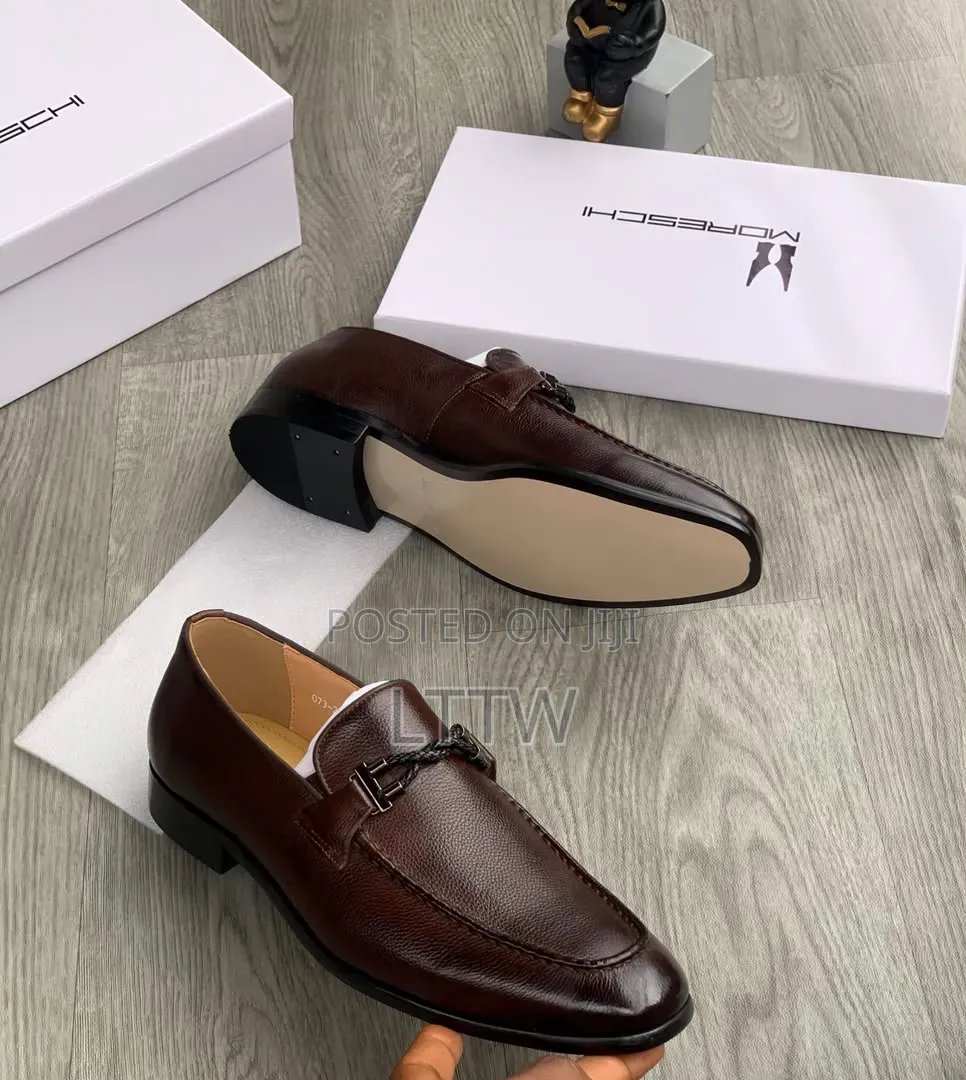 MORESCHI Men’s Loafers | Premium Leather Look | Luxury Slip-on Shoes