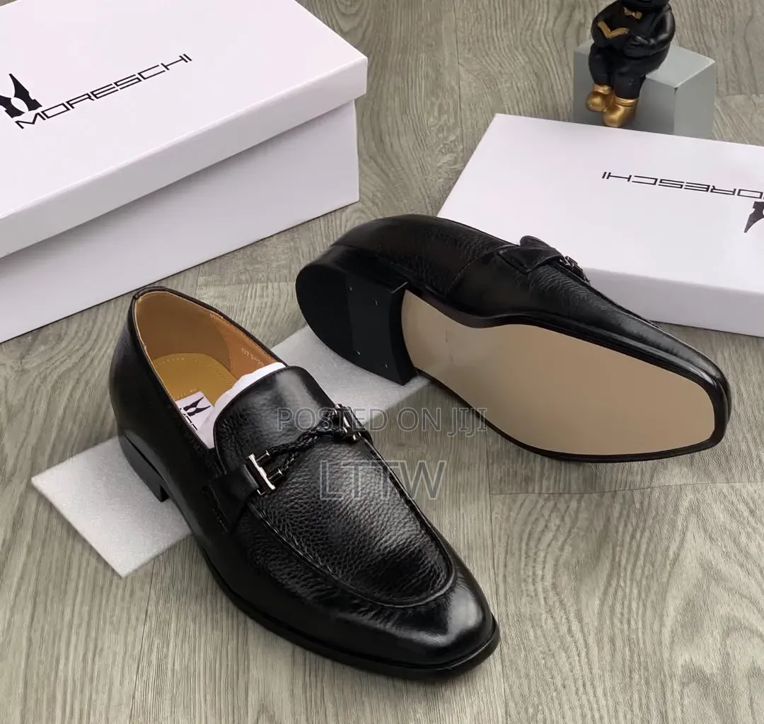 MORESCHI Men’s Loafers | Premium Leather Look | Luxury Slip-on Shoes