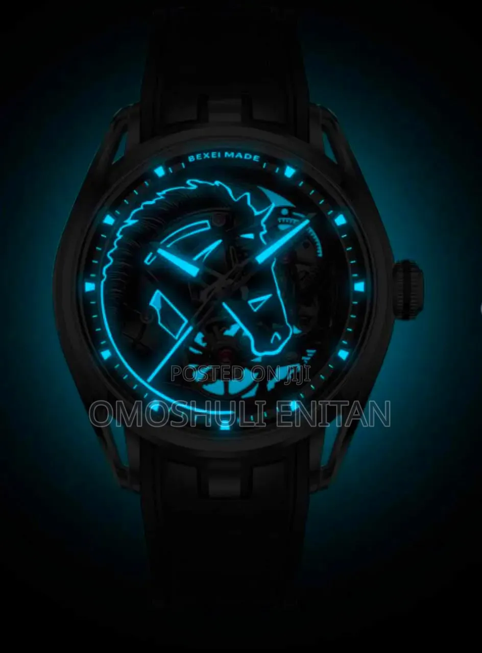 Bexei  Mechanical Rubber / Leather Watch