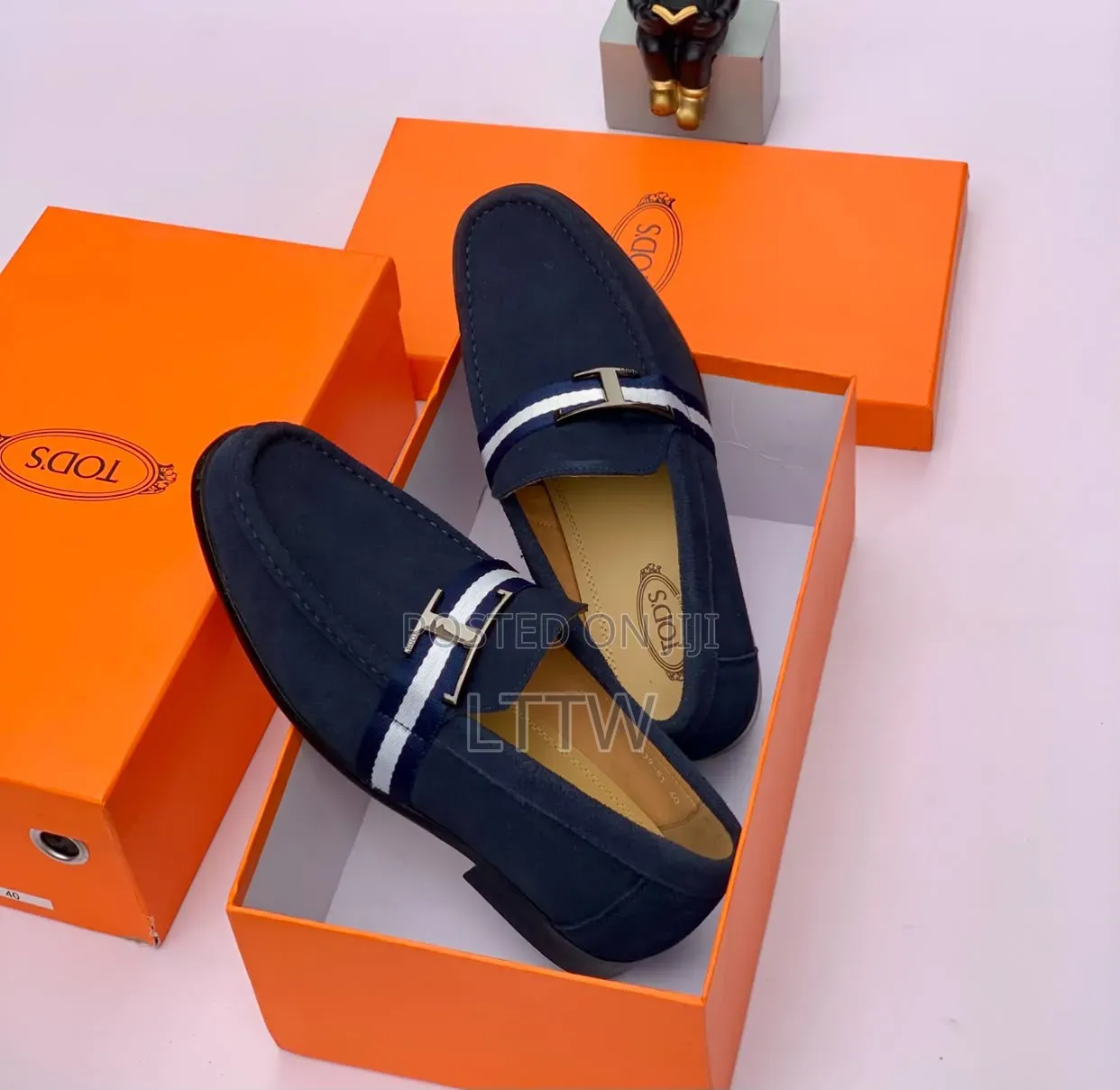 TOD'S Men’s Loafers | Premium Luxury Slip-on | Black & Navy Blue